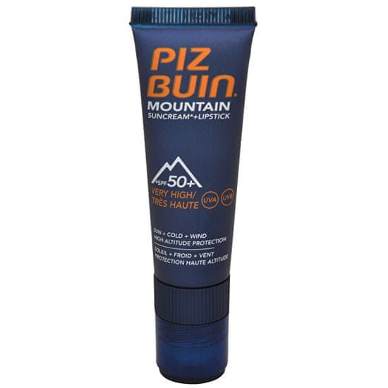 PizBuin Sluneční krém SPF 50+ a ochranný balzám na rty SPF 30 2 v 1 (Mountain Combi "2 in 1" Sun Cream SPF 5