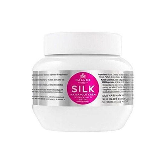 Kallos Hydratační maska na vlasy s olivovým olejem a hedvábným proteinem KJMN (Silk Hair Mask with Olive Oi