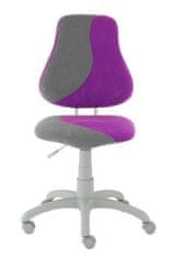 Dětská rostoucí židle Fuxo S-Line šedo/fialová