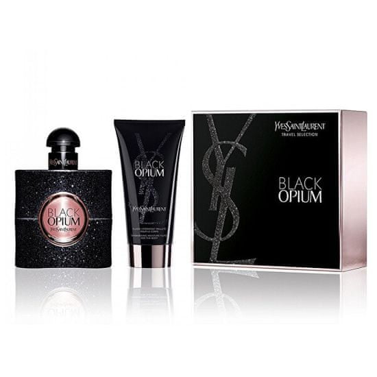 Yves Saint Laurent Black Opium - EDP 50 ml + tělová emulze se třpytkami 50 ml