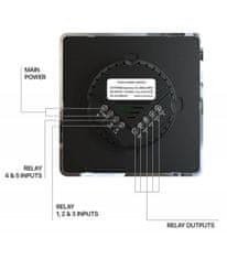 HELTUN HELTUN Touch Panel Switch Quarto (HE-TPS04-WWM), Z-Wave nástěnný vypínač 4 tlačítka, Bílý