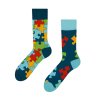 Good mood GMRS101 veselé ponožky - puzzle Barva: modrá, Velikost: 35-38