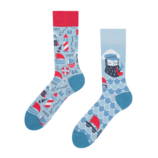 Good mood GMRS151 veselé ponožky - vodák Barva: modrá, Velikost: 35-38