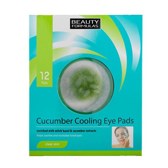 Beauty Formulas Chladicí polštářky pod oči (Cucumber Cooling Eye Pads) 12 ks