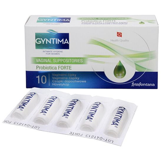 Fytofontana Gyntima Probiotica vaginální čípky Forte 10 ks