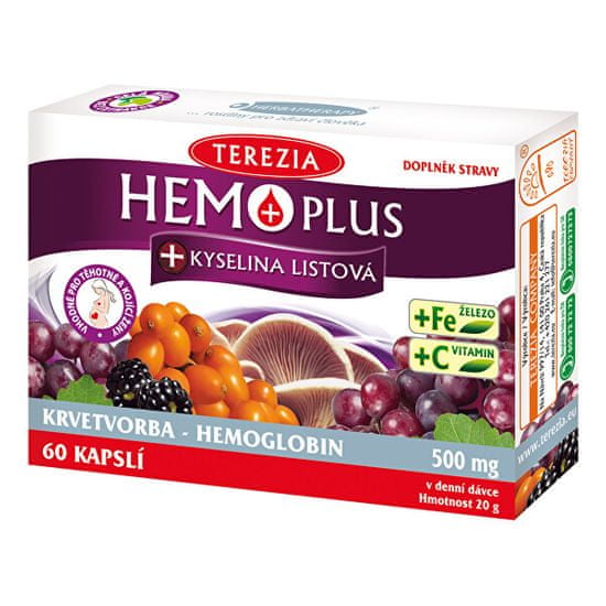 TEREZIA COMPANY Hemo Plus + kyselina listová 50 kapslí + 10 kapslí ZDARMA