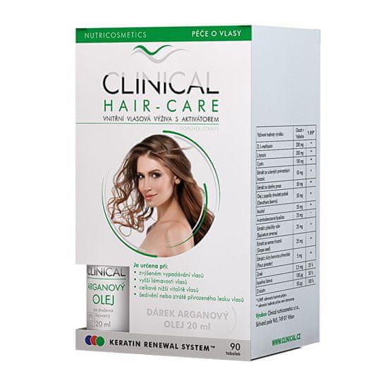 Clinical Hair-care 90 tobolek + Arganový olej 20 ml ZDARMA