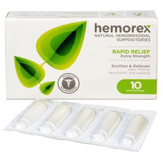 Hemorex Přírodní čípky na hemoroidy 10 ks