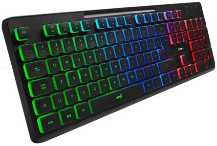 Niceboy ORYX K100, CZ (oryx-k100) herní klávesnice RGB podsvícení drátová membrána odlnost proti nečistotám windows lock