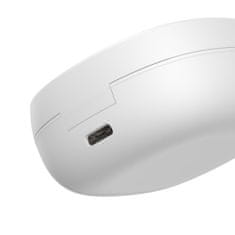BASEUS Encok WM01 Plus TWS bezdrátové sluchátka, bílé