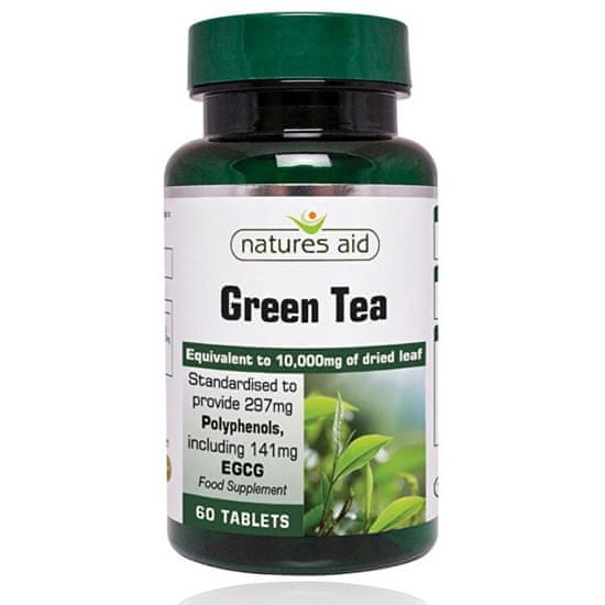 Natures Aid Zelený čaj 10 000 mg - 60 tablet