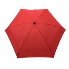 Deštník manuální mini, 6 oddílů, červený