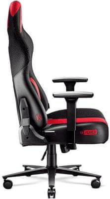 Gaming kerekes szék Diablo-Chairs X-Player 2.0, fekete/piros (5902560337181) beállítható kartámla