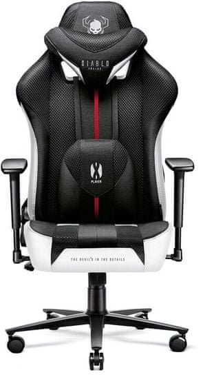 Diablo Chairs X-Player 2.0, černá/bílá (5902560337754)