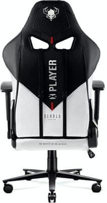 Gaming koliesková stolička Diablo-Chairs X-Player 2.0, nastaviteľné operadlo podrúčky
