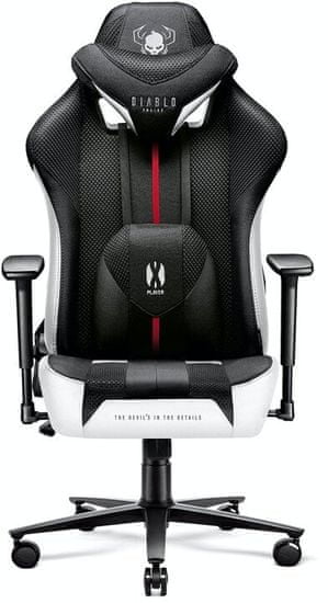 Diablo Chairs X-Player 2.0, XL, černá/bílá (5902560337785)