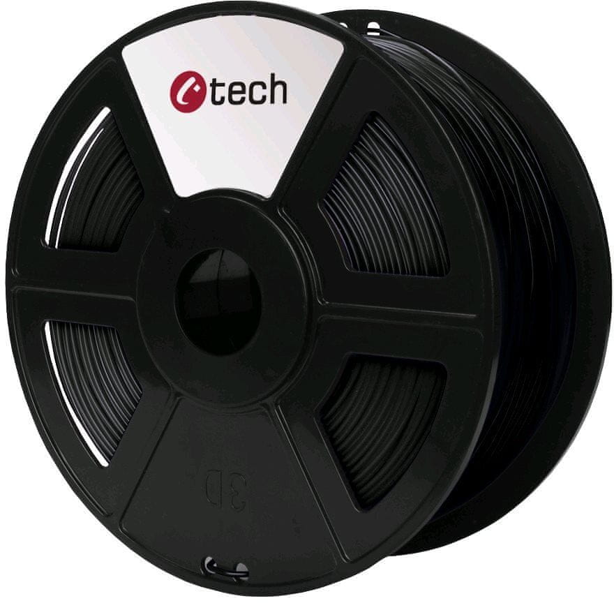 C-Tech tisková struna, PETG, 1,75mm, 1kg, černá (3DF-PETG1.75-BK)