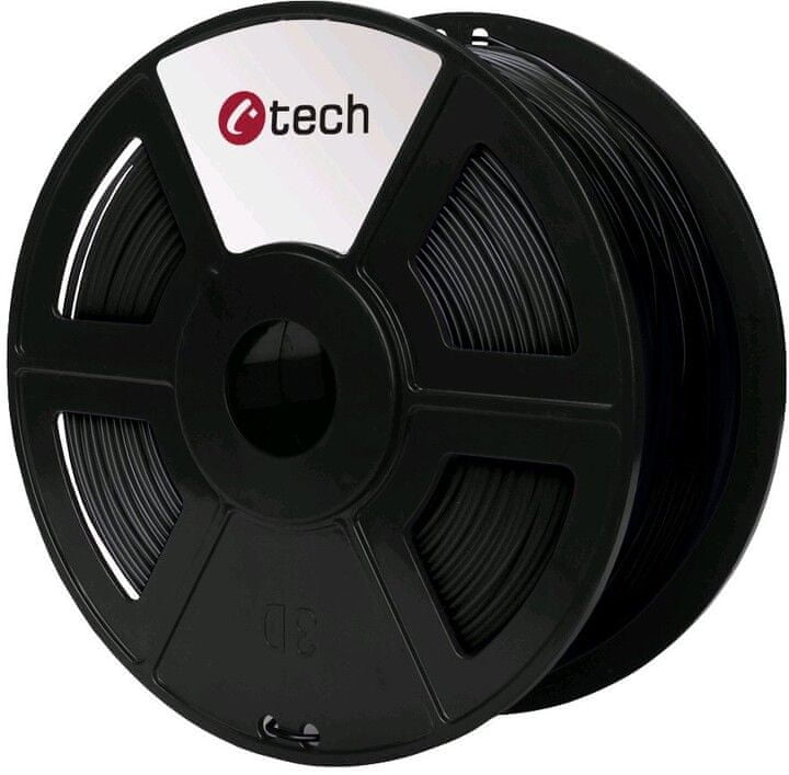 C-Tech tisková struna, ASA, 1,75mm, 1kg, černá (3DF-ASA1.75-BK)