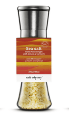Salt Odyssey Keramický mlýnek s mořskou solí "CITRON a KURKUMA", 200g