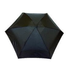 Deštník manuální mini, 6 oddílů, černý