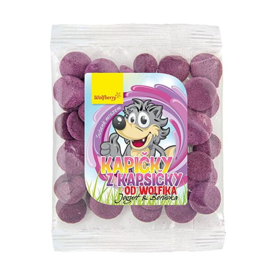 Wolfberry Kapičky z kapsičky od Wolfíka-jogurt - borůvka 17 g