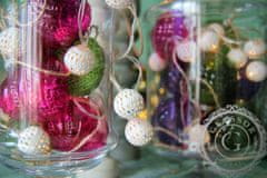 Decor By Glassor Vánoční koule čirá růžová