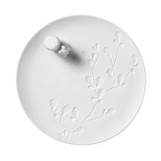 Decor By Glassor Talířek bílý porcelán s veverkou