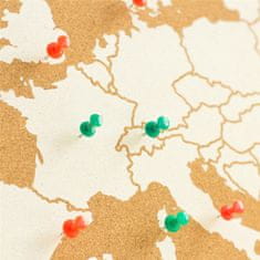 Decor By Glassor Korková nástěnka mapa Evropy L