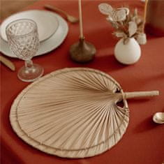 Decor By Glassor Dekorativní palmový list s pleteným okrajem
