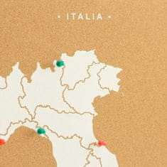 Decor By Glassor Nástěnná korková mapa Itálie XL