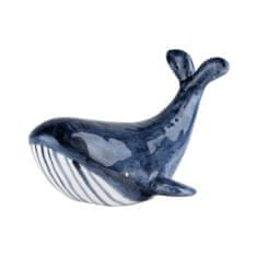 Decor By Glassor Magnetický stojánek na sponky modrá velryba