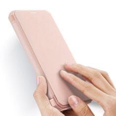 Dux Ducis Skin X Knížková kožené pouzdro na iPhone 12 Pro Max, růžové