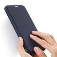 Dux Ducis Skin X Knížková kožené pouzdro na iPhone 12 Pro Max, modré
