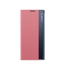 MG Sleep Case Smart Window knížkové pouzdro na Xiaomi Redmi Note 9T 5G, růžové