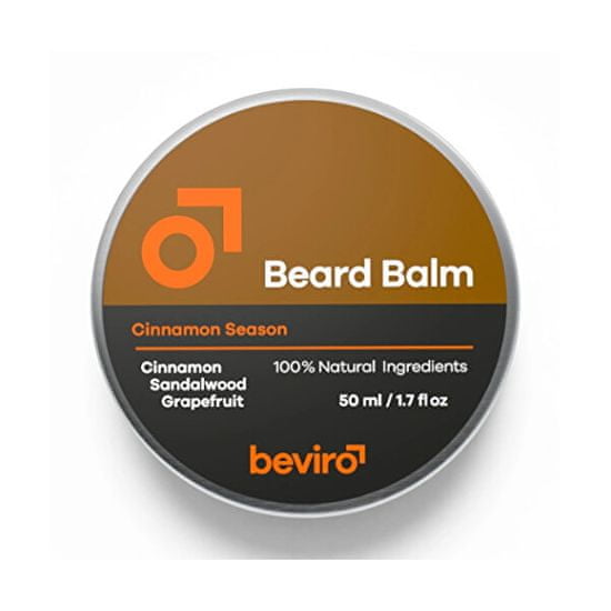 Beviro Balzám na vousy s vůní grepu, skořice a santalového dřeva (Beard Balm)