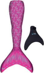 Fin Fun Kostým mořská panna Basic Pink s ploutví, L-XL