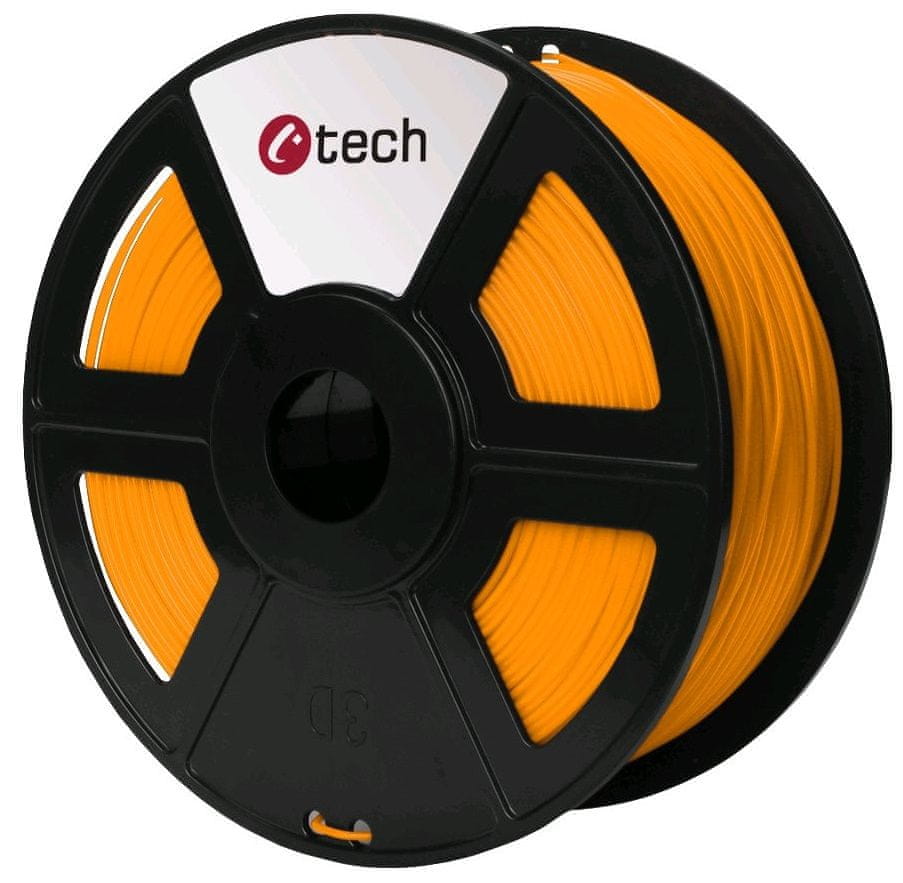 C-Tech tisková struna, PETG, 1,75mm, 1kg, oranžová (3DF-PETG1.75-O)