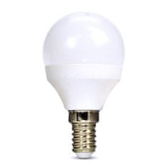 Solight LED žárovka, miniglobe, 6W, E14, 3000K, 510lm