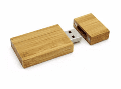 CTRL+C Dřevěný SET: USB hranol a box, bambus carbon, 64 GB, USB 3.0/3.1