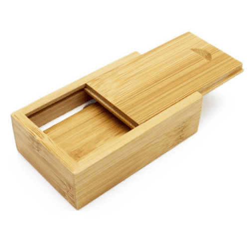 CTRL+C Dřevěný SET: USB hranol a box, bambus CARBON