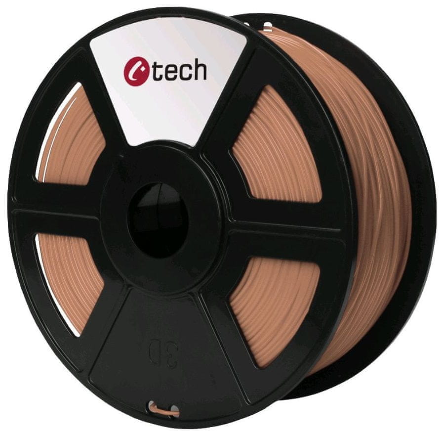 C-Tech tisková struna, PLA, 1,75mm, 1kg, měděná (3DF-PLA1.75-CP)