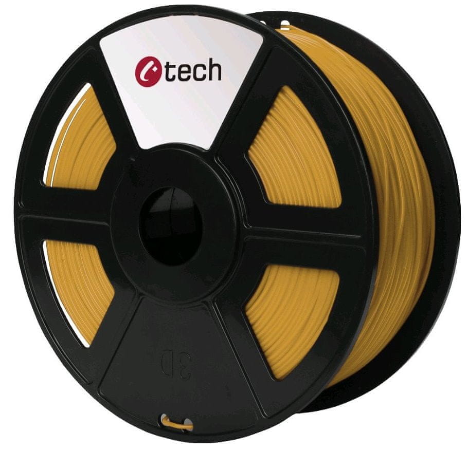 C-Tech tisková struna, PLA, 1,75mm, 1kg, zlatá (3DF-PLA1.75-GL)