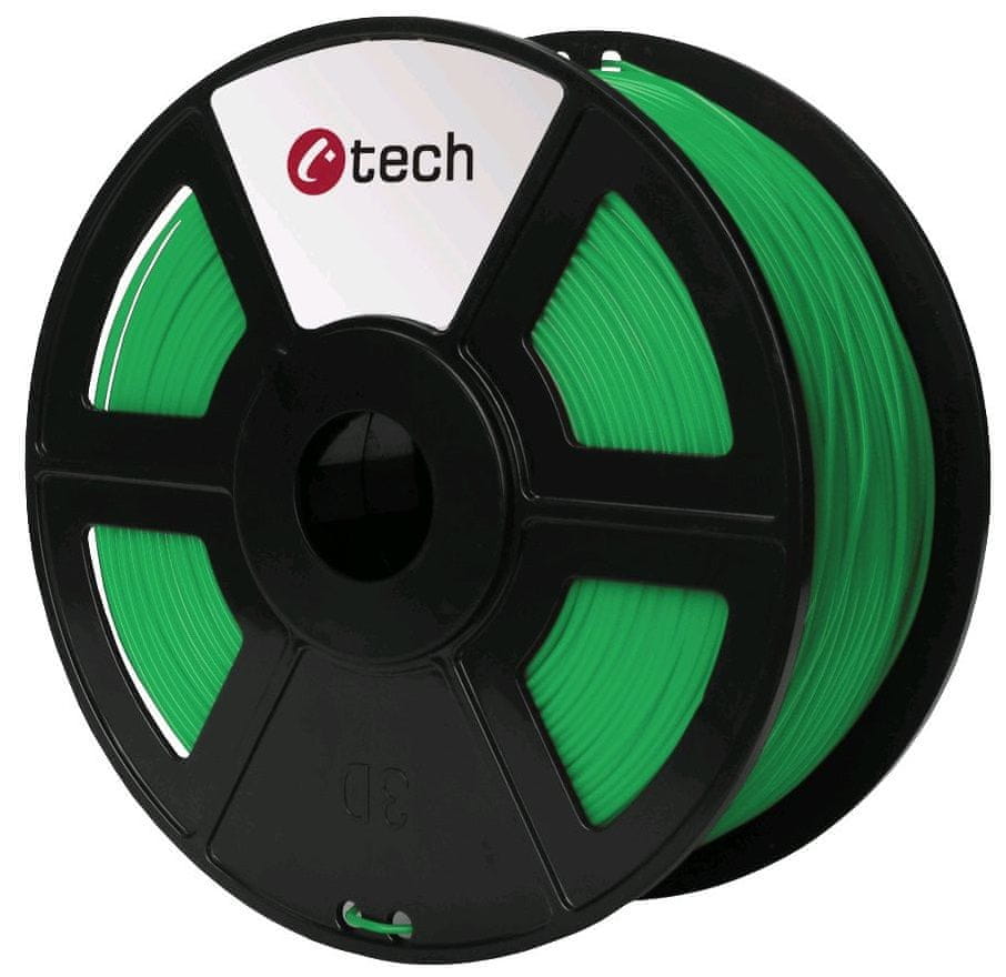 C-Tech tisková struna, PLA, 1,75mm, 1kg, zelená (3DF-PLA1.75-G)