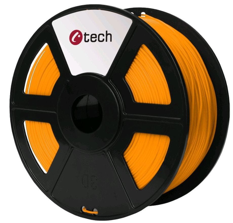 C-Tech tisková struna, PLA, 1,75mm, 1kg, oranžová (3DF-PLA1.75-O)
