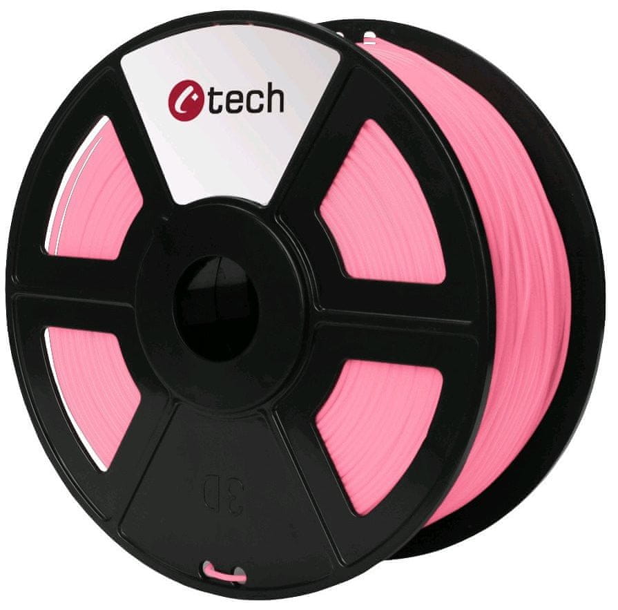 C-Tech tisková struna, PLA, 1,75mm, 1kg, růžová (3DF-PLA1.75-P)