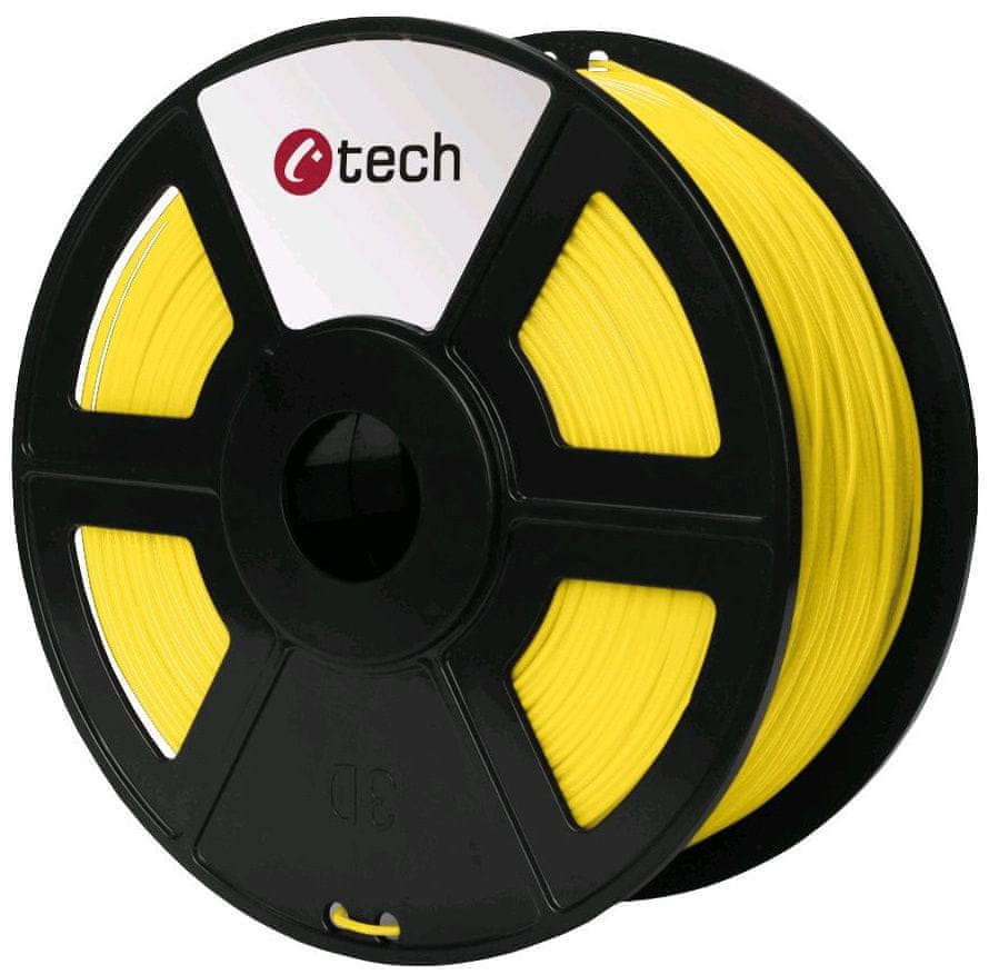 C-Tech tisková struna, PLA, 1,75mm, 1kg, žlutá (3DF-PLA1.75-Y)