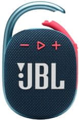JBL Clip 4, modrá/oranžová