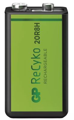 GP ReCyko punjiva baterija, 200 mAh, 9 V, 