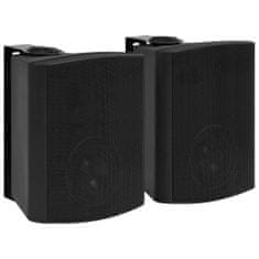 Greatstore Nástěnné stereo reproduktory 2 ks černé indoor outdoor 120 W