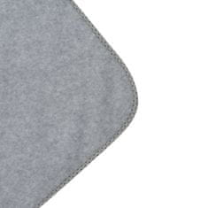 NEW BABY Dětská fleecová deka 100x75 šedá hvězdičky
